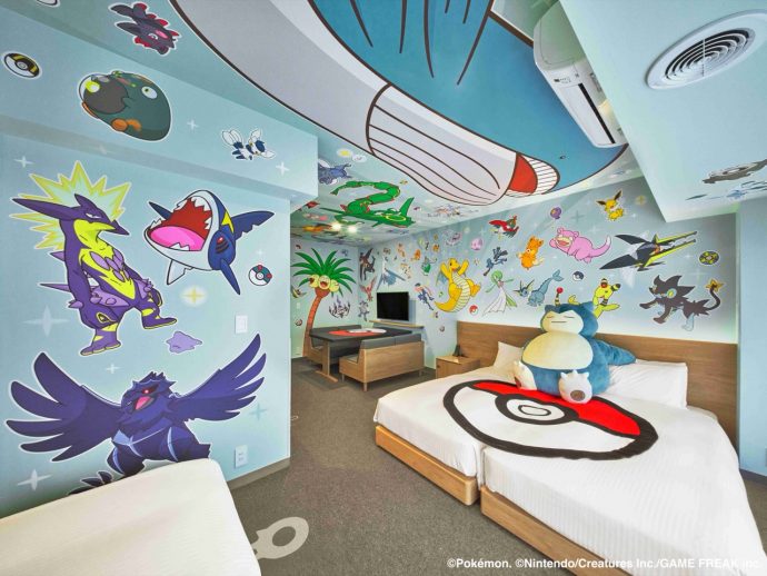 Japan’s Pokémon Hotel Rooms Put 100+ Characters on Your Ceiling (And Gyarados in Your Bathroom)
