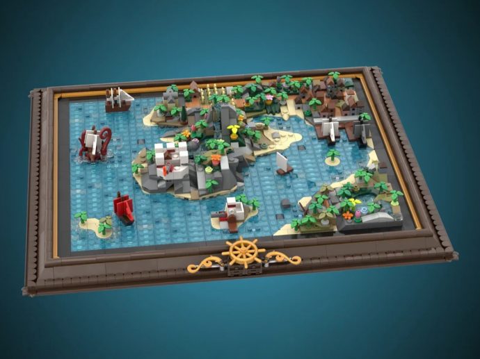 Modular LEGO Pirate Map (With A Kraken) Lets You Redesign Your Own Adventure Every Single Day