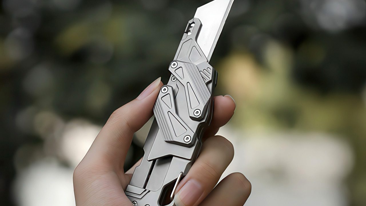 This $129 Titanium EDC Knife Has The Most Addictive Tiger-Claw