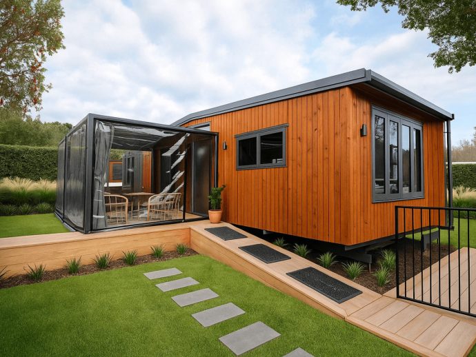 This 39-Foot Tiny Home Trades Loft Ladders for Apartment-Style Living