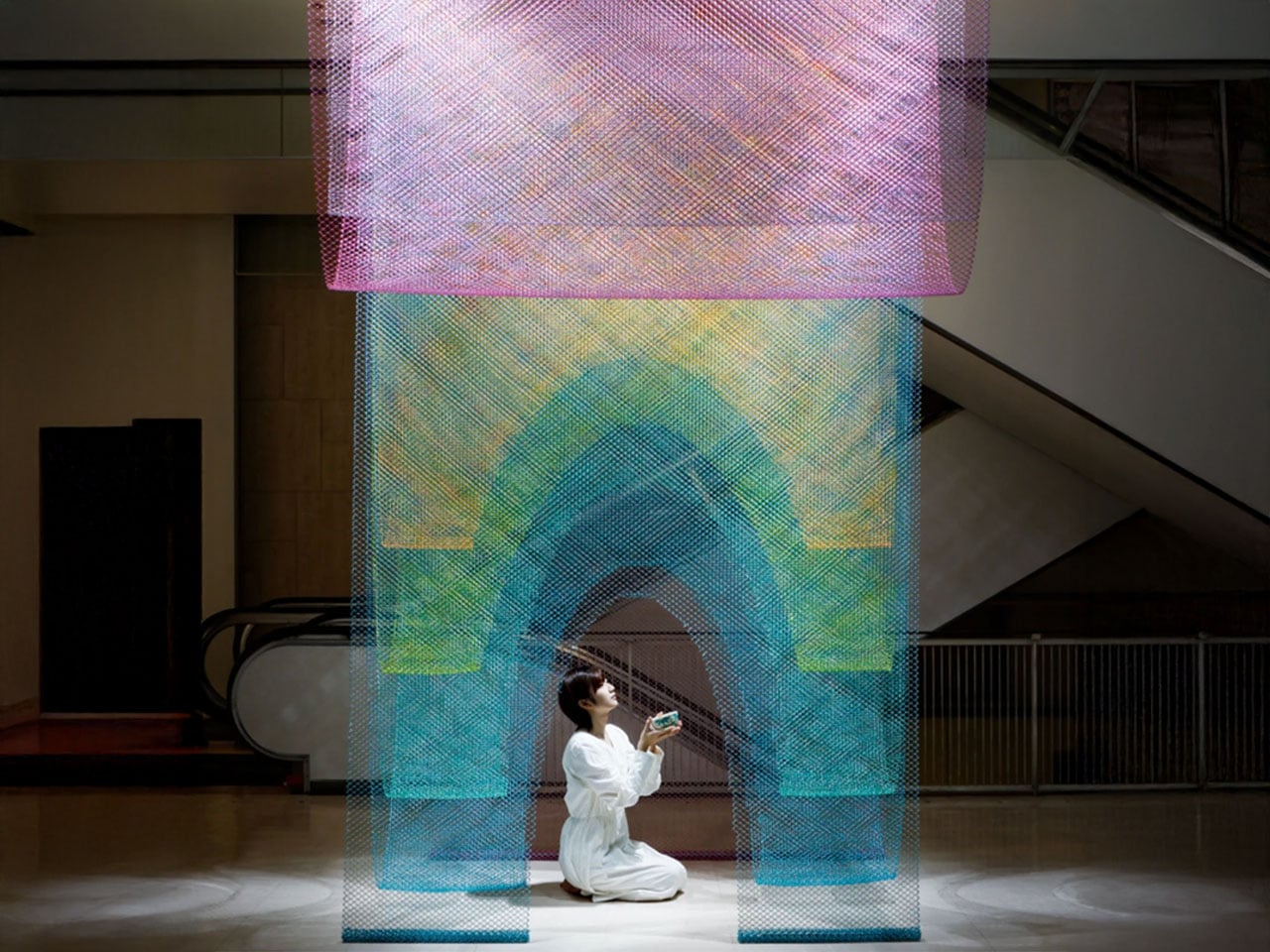 yankodesign.com - Ida Torres - Industrial Wire Mesh Transforms Traditional Tea House