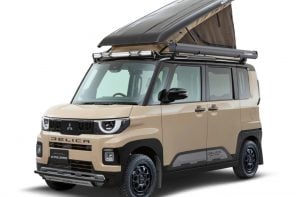 Mitsubishi shows Delica Mini Camper with roof-mounted pop-up tent and off-roading capabilities