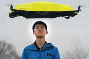 Persistent DIYer creates autonomous flying umbrella despite years of struggle