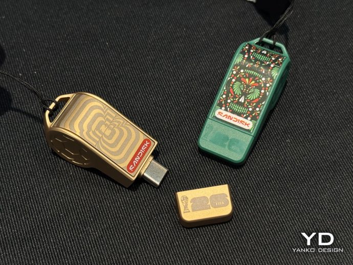 SanDisk made Whistle-shaped USB-C Drives for the FIFA World Cup: Hands-on at CES 2026