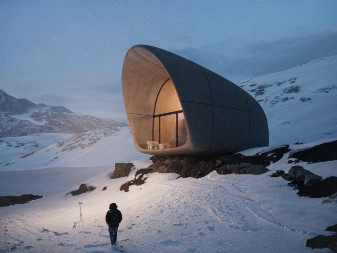 STIPFOLD’s AltiHut Cottages Let the Mountain Stay the Main Character