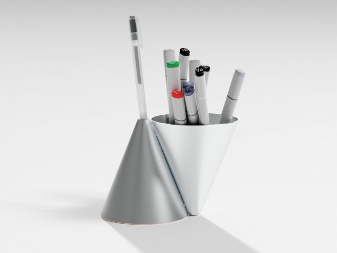 This Bauhaus Pen Holder Has 2 Cones: One for Chaos, One for THE Pen