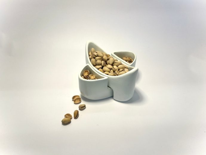 This Ceramic Bowl Has Secret Compartments for Pistachio Shells