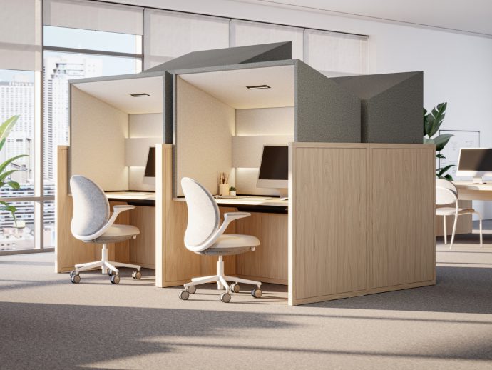 This Desk Hood Blocks Office Noise Without Walling You In
