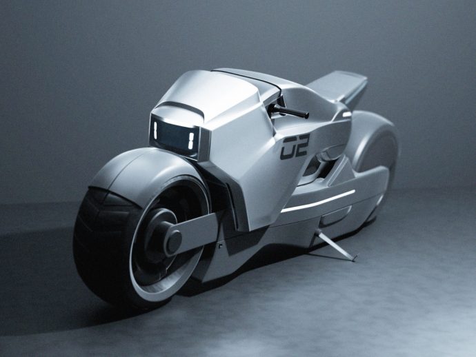 This dual mode bike turns into a snowmobile for practical all-terrain mobility