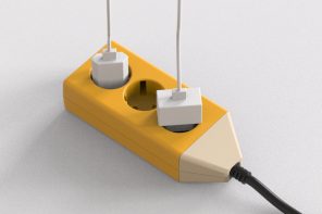 This Power Strip Looks Like a Pencil with a Cable That Draws a Line