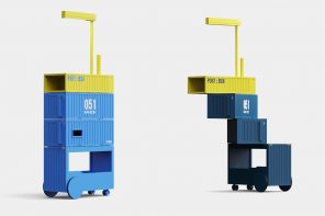 This Trolley Stacks and Rotates Like Shipping Containers at a Port