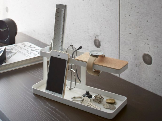 Tower Desk Organizer Turns a Strip of Desk into a Calm Landing Zone