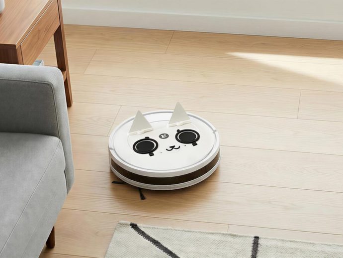 3D-Printed Faces for Robot Vacuums Get Messy Every Time They Bump