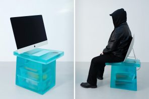This Resin Chair Has a Real iMac, Magic Keyboard, and Mouse Sealed Inside It… Because ‘Art’