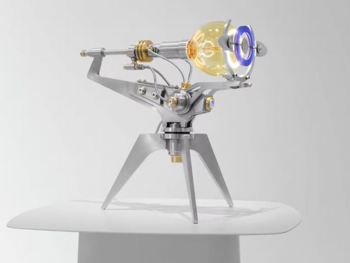 A 9-Kilogram Lamp Built From 120 Handmade Parts (Only 15 Exist)