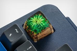 Dwarf Factory’s Hyper-real 4/20 Resin Keycaps Are Handcrafted Miniature Gardens You Can Type On