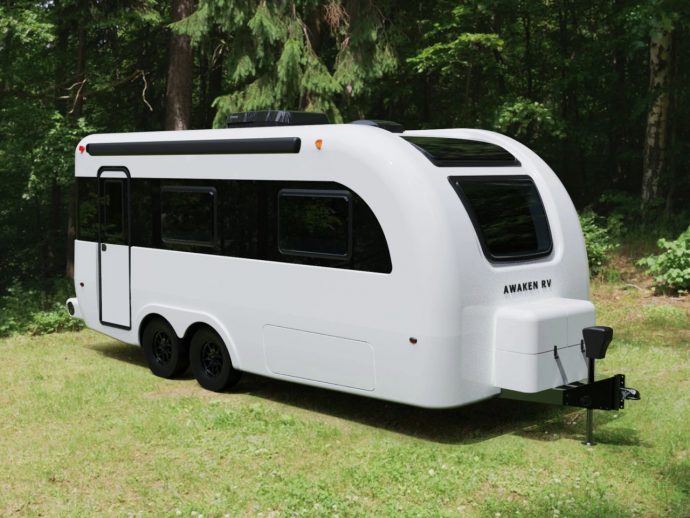 Awaken RV’s MorningStar camper blends dual-hull fiberglass design with all-weather durability