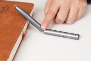 Forget Smart Pens. This Titanium Fidget Pen Writes, Clicks, Spins, and Delights.
