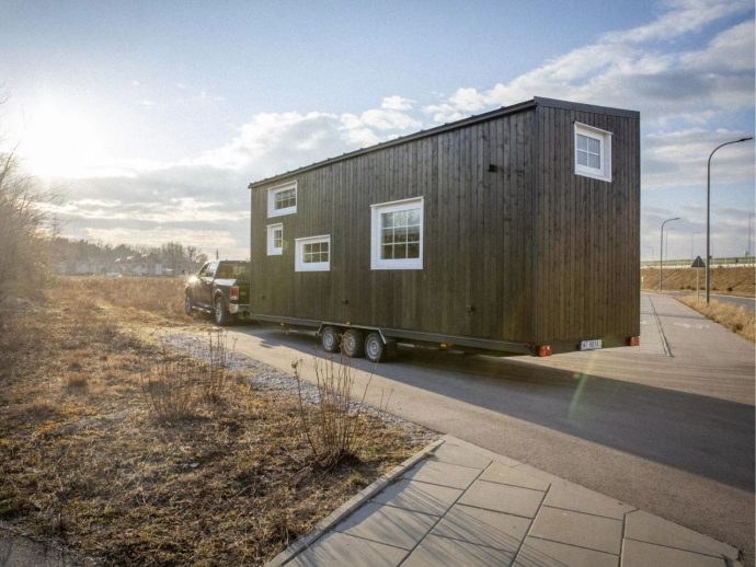 Ingrid Tiny House Packs Two Bedrooms and Brilliant Storage into 26 Feet