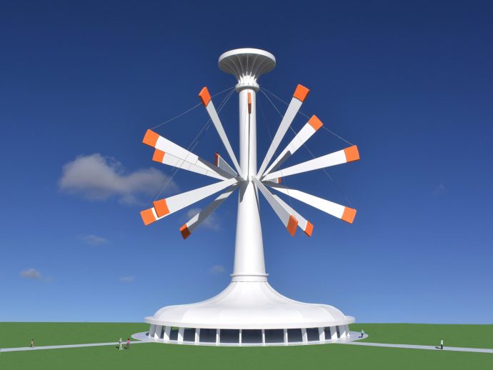 Michael Jantzen Just Turned Solar into a 16-Arm Moving Sculpture