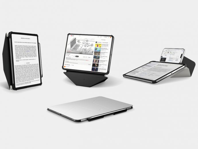 MOFT Dynamic Folio Case Turns a Single Sheet into an iPad Origami Desk