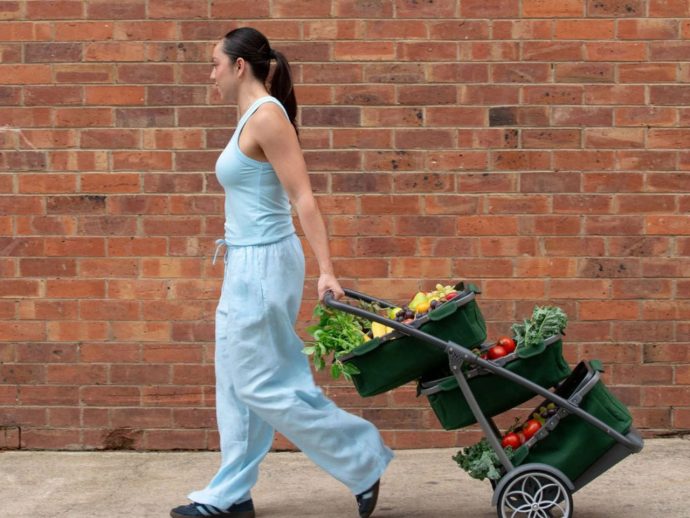 The Thoughtful Shopping Cart That Organizes, Protects, and Moves With You