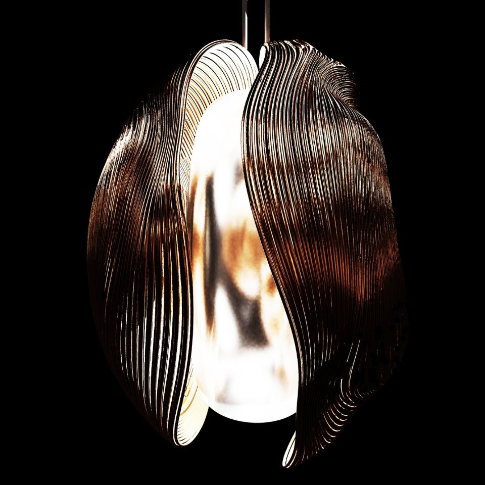 This Award-Winning Lamp Is Made From Millions of Metal Threads