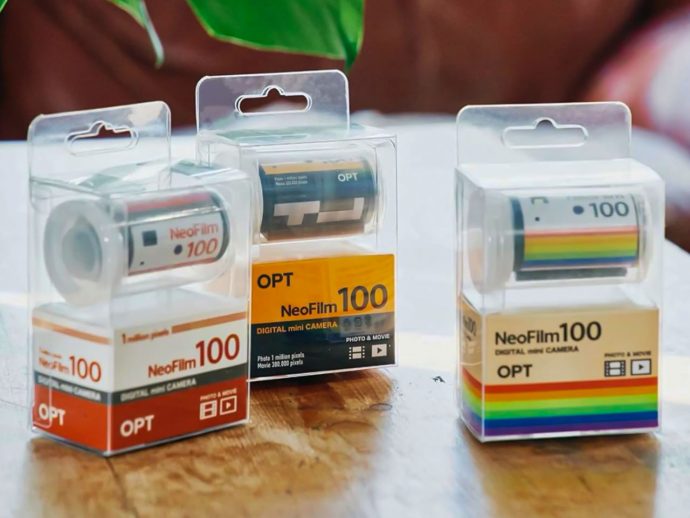 This Camera roll with concealed shooting lens is a fun novelty for geeks