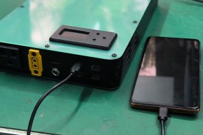 Custom-built 96,000mAh power bank charges your laptop, phone, and even runs small appliances off-grid