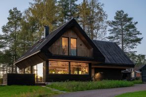 This Dark Timber House Disappears Into a Norwegian Forest