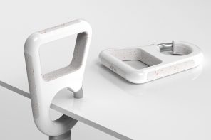 This Walking Cane Also Hooks Bags and Grips Tables With a Hidden Ring