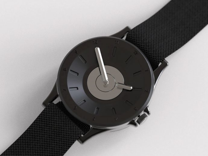 This wristwatch lets blind people tell time by touch, looks like any other timepiece