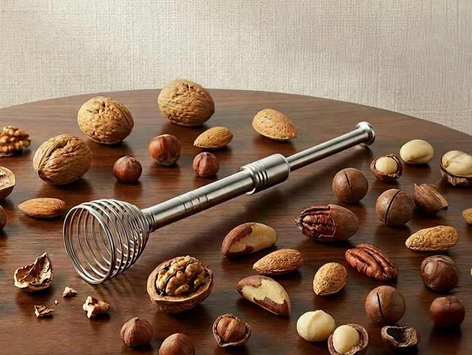 This Tungsten-tipped Nutcracker Works On Walnuts, Seafood, and even Car Windows in an Emergency