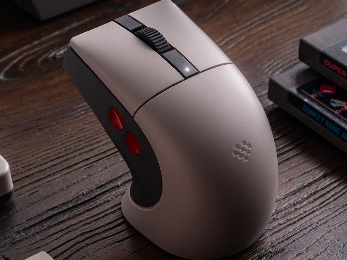 8BitDo Retro R8 C64 Edition mouse fuses Commodore 64 nostalgia with modern gaming performance