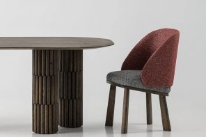 A Chair Shaped by the Soft Curves of a Classic British Scally Cap