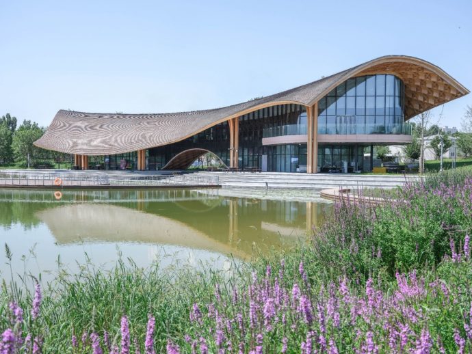 A Restaurant in China Where Wood Behaves Like a Forest