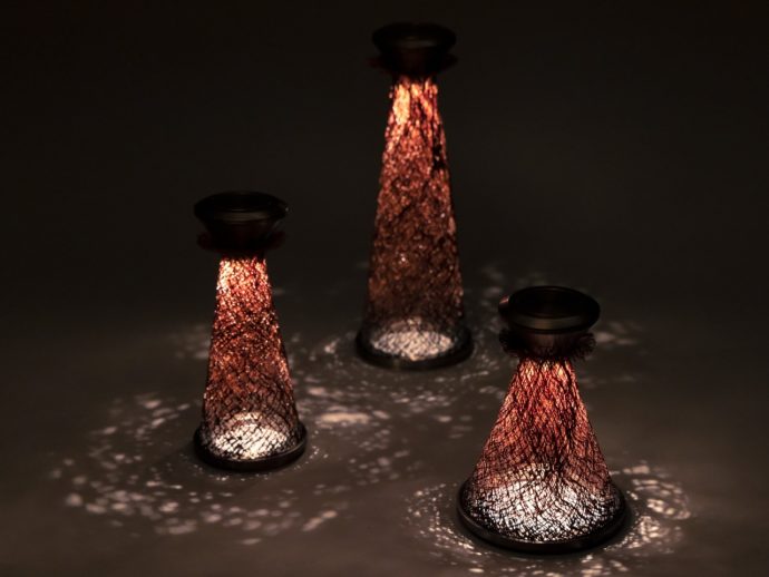 Ancient Japanese Palm Bark Turned Into a Lamp Worth Staring At