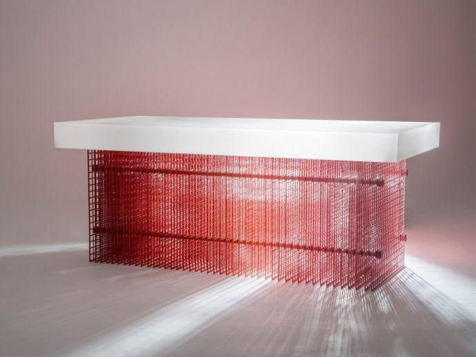 Dhruv Agarwwal’s Blur Coffee Table Turns an Optical Illusion Into Furniture