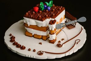 This LEGO Tiramisu Might Be the Most Realistic LEGO Food Set Anyone Has Ever Built