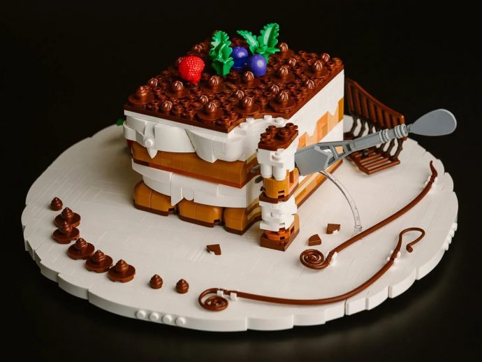 This LEGO Tiramisu Might Be the Most Realistic LEGO Food Set Anyone Has Ever Built