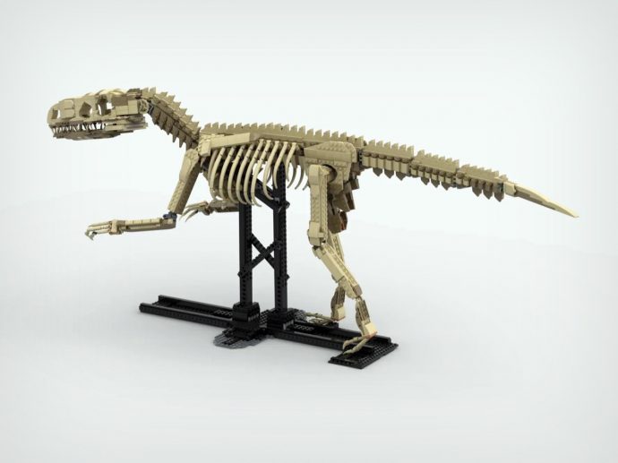 Someone Built a True-Scale LEGO Velociraptor Skeleton and I Can’t Wait To Buy One