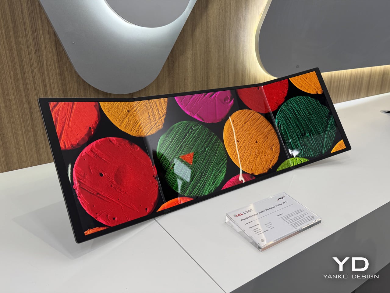 Meet The World's First 28 Tri-Fold Desktop Monitor: Hands-on with TCL CSOT Foldable Display at MWC 2026 - Yanko Design