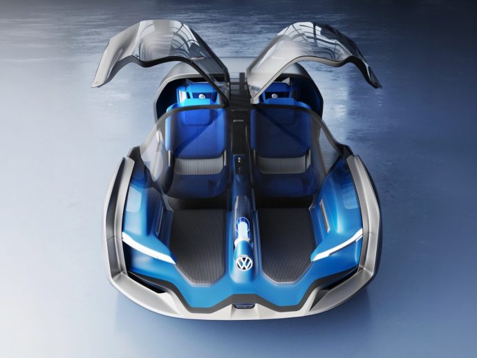 This Volkswagen Concept Gives Front and Rear Passengers Completely Different Cars to Ride In