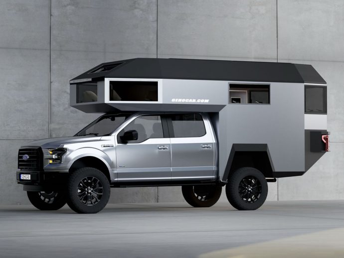 This Brutalist Overland Trailer Turns Your RAM TRX Into Something That Belongs on a Military Base