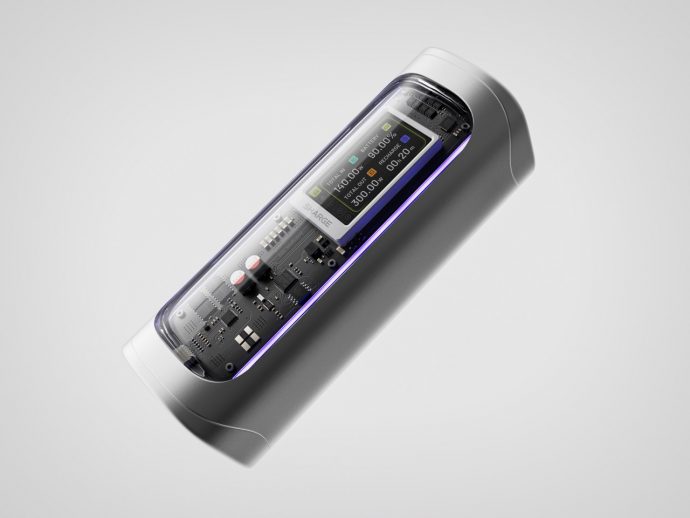The Shargeek 300 is a Cyberpunk-style Power Bank that can charge two MacBook Pros