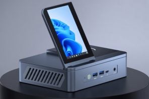 This All-In-One Ryzen MiniPC Packs 12 Ports, 4.5-Inch Display, and 15W Wireless Charging