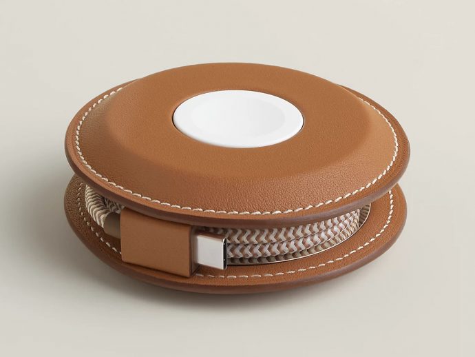 Hermès Paddock Yoyo Charger is a luxury wireless charging experience for Apple devices