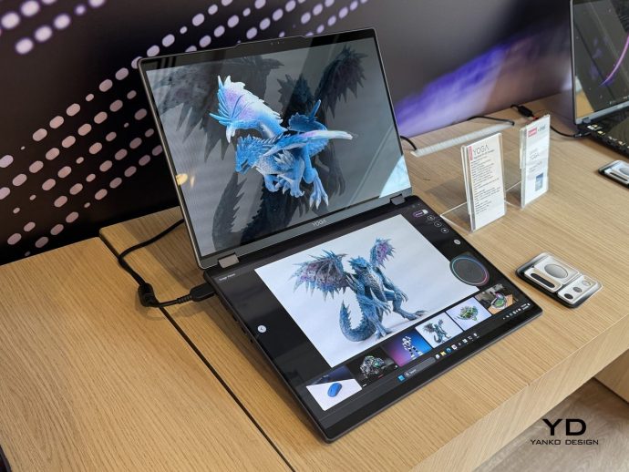 Lenovo’s Yoga Book Concept Makes 3D Models Float Above the Screen