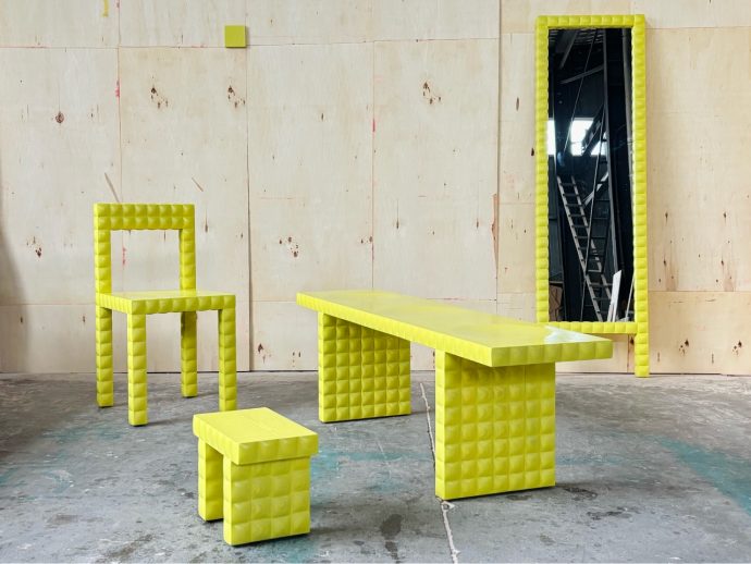 One Week Design’s Squares Furniture Is Built on a Bricklayer’s Memory