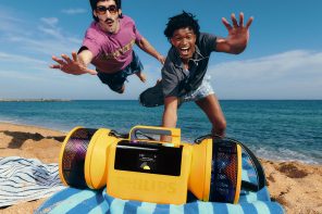 Philips Moving Sound line-up impresses with retro chunky form and peppy colors